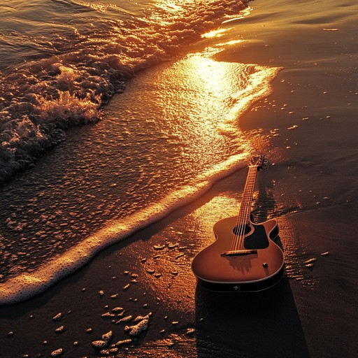 Creating a tranquil and melancholic atmosphere, this instrumental bossa nova piece invites listeners to a solitary beach at sunset. The gentle strumming of the guitar evokes a bittersweet sense of nostalgia, perfect for moments of introspection and quiet reflection.