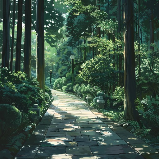 A soothing blend of gentle stomps, soft drum beats, and ambient forest sounds create a tranquil, meditative experience perfect for relaxation or background music