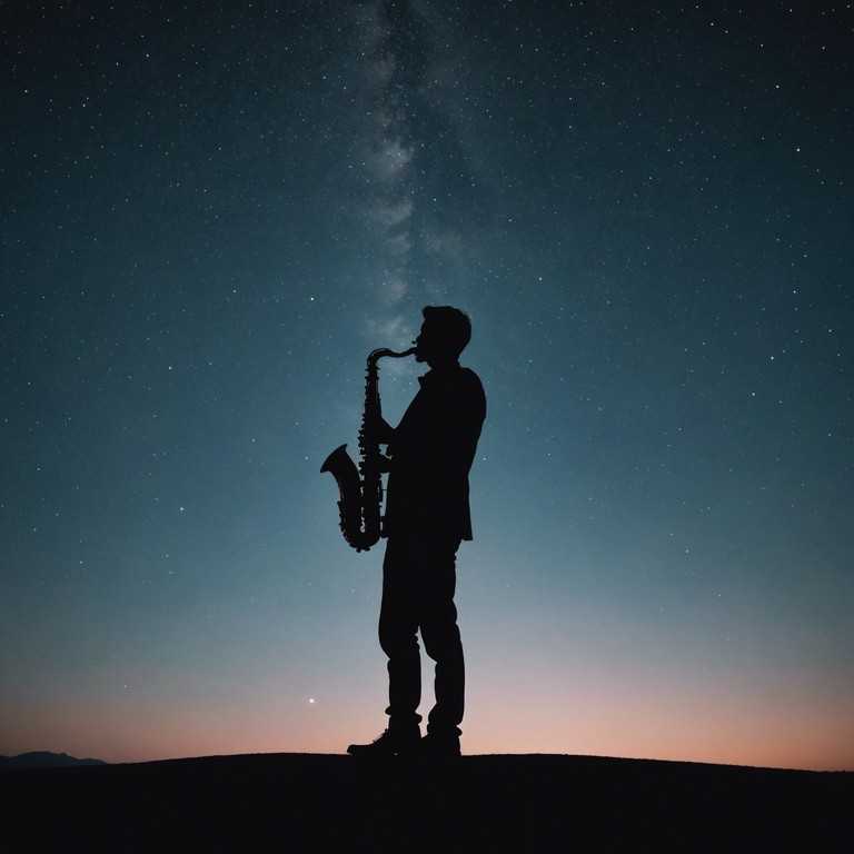 Imagine a serene evening where the air is filled with a saxophone’s soul stirring performance, striking a perfect balance between jazz complexity and the soothing simplicity of chillout music. This track is a tribute to love and tranquillity under the moonlit sky, redefining the boundaries between genres while remaining rooted in emotional depth.