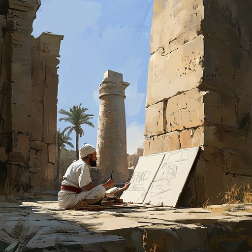 This piece aims to recreate the musical echoes of ancient civilizations, blending traditional melodies with modern interpretations to evoke a sense of timeless mystery and profound history. The soundtrack is characterized by the use of a traditional chinese guzheng to keep the authenticity intact, while its modern arrangement introduces a new dimension to the ancestral sounds.