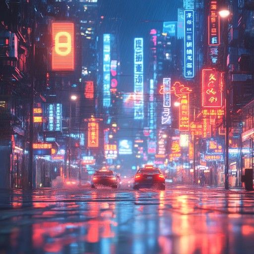 An instrumental chill dancepop track that captures the essence of wandering through neon lit city streets under the moonlight, with smooth synth melodies and a gentle rhythmic beat creating a relaxing yet uplifting atmosphere.
