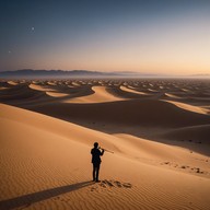 mystical flute echoes over shifting sands