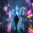 an intense journey through a dystopian future cityscape.