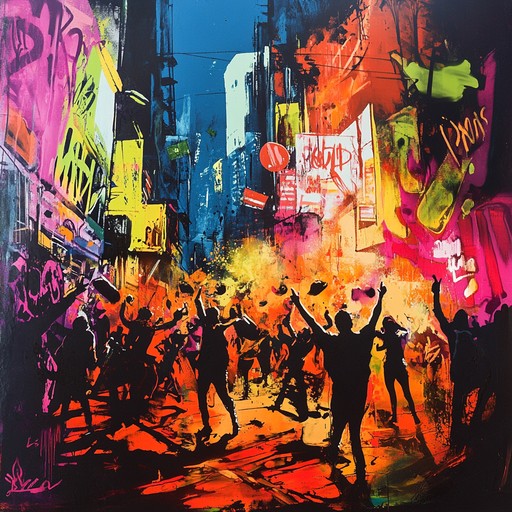 Experience driving beats and bold basslines in this urban themed track, perfect for energizing any dancefloor or setting an intense, late night vibe. It's a vibrant celebration of city life and dance culture.