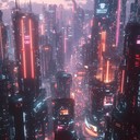 industrial beats meet atmospheric downtown vibes, futuristic urban journey