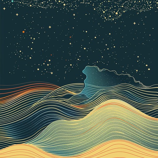 Dive into an ethereal soundscape where groovy tracks evoke serene underwater nightscapes. Ambient synths harmonize with dreamy waves for a celestial journey.