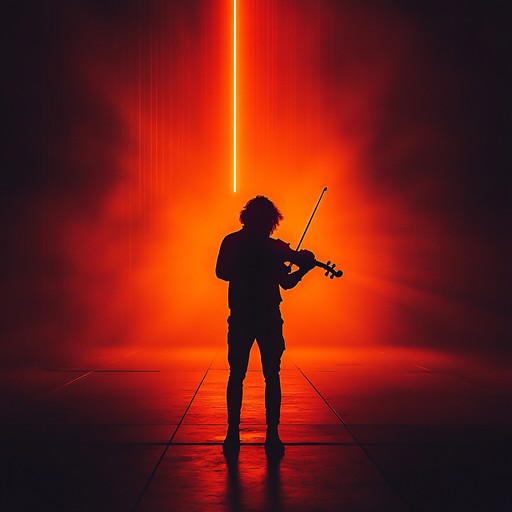 A sonic portrait where the darkness of the night and the glow of neon signs blend, transforming the city into a stage of eerie and mesmerizing performances. Every stroke of the electric violin intensifies the feeling of loneliness amidst the urban chaos.