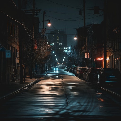 A suspenseful track combining slow, lofi beats with eerie undertones, creating an atmosphere that evokes the hidden secrets of city nights. Perfect for late night musings or mysterious storylines