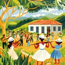 an uplifting instrumental celebrating brazilian country life and joy