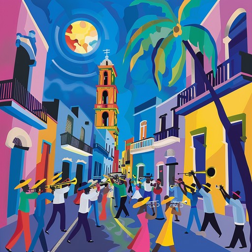 A high energy, chaotic instrumental track incorporating the pulsating beats of afro cuban drums and brass, fused with erratic tempos and surprising dissonances. This song transports listeners to a wild havana night, filled with unpredictable twists and a frenetic dance spirit.