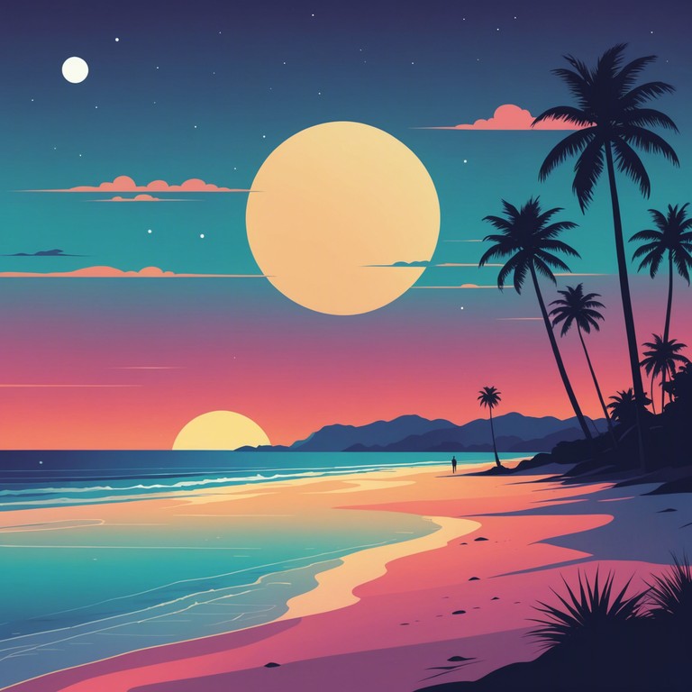 Experience the transition from day to night through this piece that combines a reflective sunset mood with joyful disco funk beats, ideal for relaxation and unwinding after a busy day.