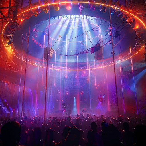 Step into a chaotic electric circus where unpredictable beats and wild twists create a frenetic and thrilling musical journey, sure to amaze and overwhelm.