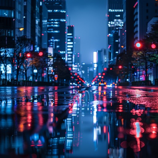 This track encapsulates the feeling of drifting through tokyo's neon lit streets at midnight. Utilizing a strong groove base overlaid with eerie, drawn out synth melodies, the music symbolizes an urban journey marked by introspection and the mystical allure of the city's nightlife. The dynamic shifts subtly emphasize the feeling of isolation amidst the bustling environment.