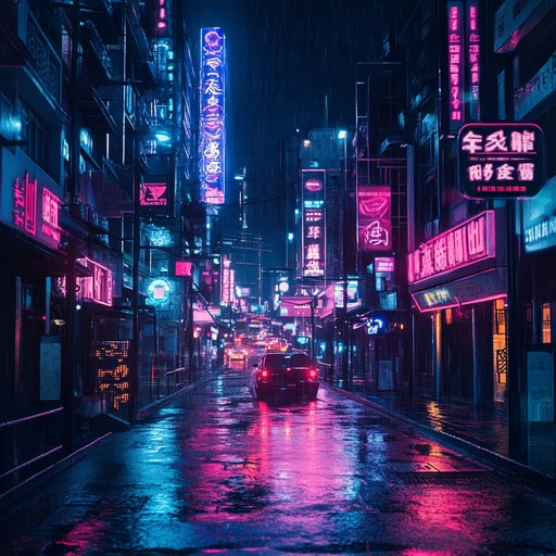 This instrumental track creates a tense atmosphere with glittery synth textures, punctuated by icy, shimmering melodies. Imagine a night drive through a sprawling neon cityscape, where every corner holds a lurking mystery. The song weaves a fabric of suspense and intrigue, perfect for setting an enigmatic, high tension scene.