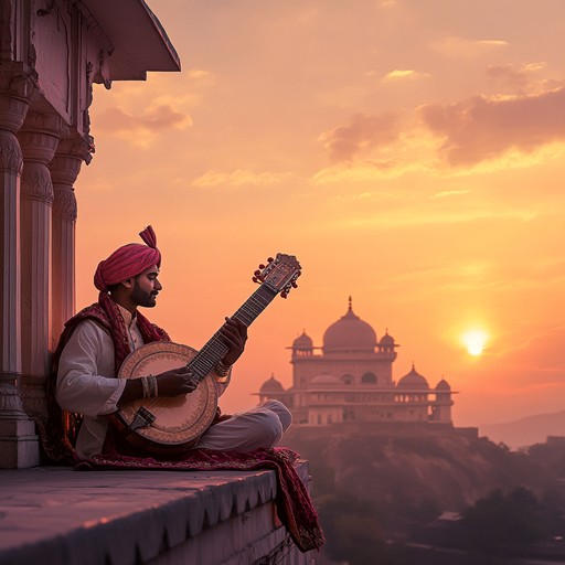 An instrumental piece that embodies the majesty and serenity of hindustani ragas, drawing inspirations from classical themes and weaving them into an enchanting composition.