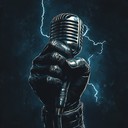 upbeat instrumental blending rap rhythms with heavy metal riffs