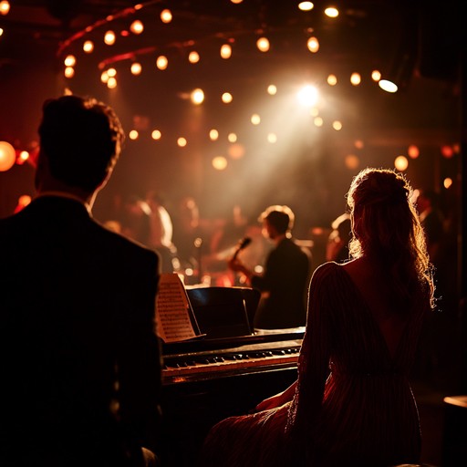 An energetic and playful instrumental capturing the essence of a lively cabaret night, with swinging rhythms and vibrant melodies that evoke the thrill of the stage.