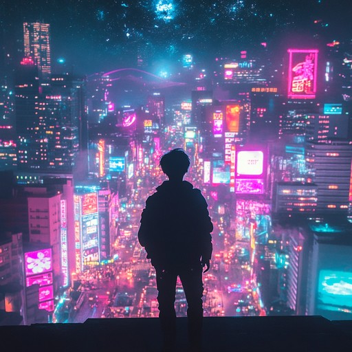 Experience a mesmerizing synthwave journey that brings to life the surreal ambiance of wandering through neon soaked streets beneath the stars. Atmospheric synths and hypnotic rhythms blend to create an immersive dreamscape.