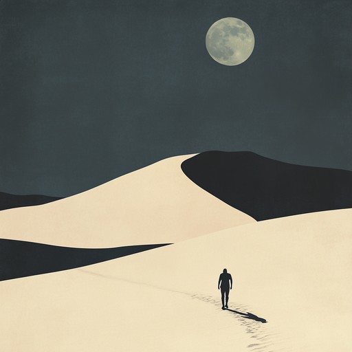 An ominous instrumental piece that combines eerie middle eastern scales with pulsating tribal drums and distant haunting vocalizations, creating a sense of a foreboding journey through ancient deserts.