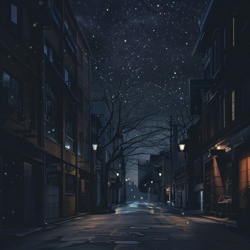 A soulful instrumental indie track evoking solitude and reflection, inspired by the quiet midnight streets bathed in the gentle glow of streetlights. This serene composition features layered guitar melodies blending with subtle rhythmic elements, creating a deep, immersive soundscape.