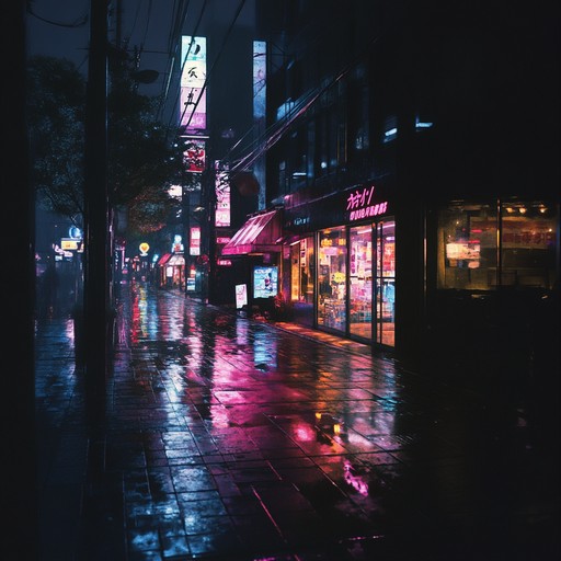 An instrumental track that weaves haunting melodies with deep, brooding basslines, capturing the essence of the dark urban nights of the 1970s. The music evokes a sense of mystery and melancholy, reminiscent of shadowy streets and flickering neon lights.