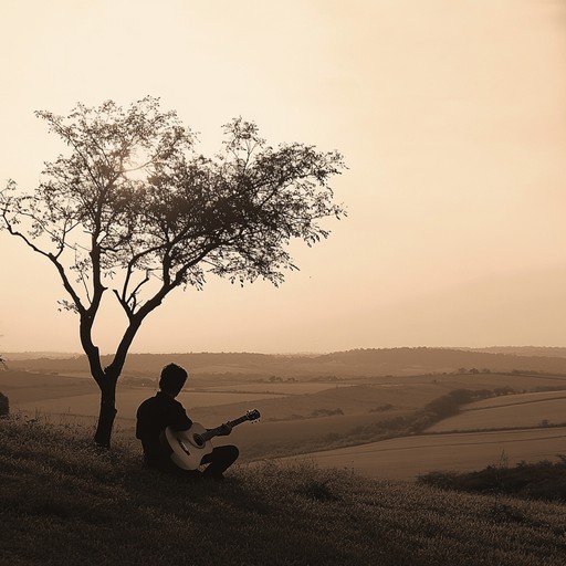 An acoustic guitar instrumental that captures the bittersweet memories of simpler times in the brazilian countryside, with gentle melodies and heartfelt harmonies that evoke longing and nostalgia.