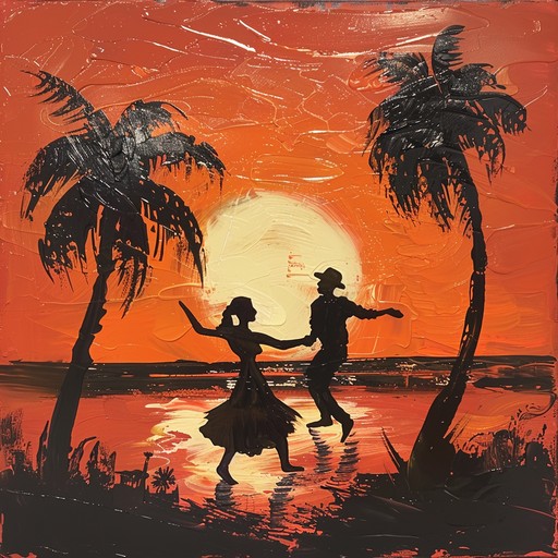 Imagine a scenic beach sunset with rhythmic salsa beats setting the mood for an unforgettable evening. The composition features complex percussion patterns intricately woven with melodic bass lines and spirited brass sections, creating a festive yet soulful atmosphere.