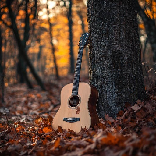 A slow, carefully strummed acoustic guitar weaves through minor chords, evoking the feeling of autumn leaves gently falling. The delicate harmonies and the use of reverb create an emotional landscape filled with longing and introspection. Each note carries a weight, painting an aural picture of faded memories and lost love