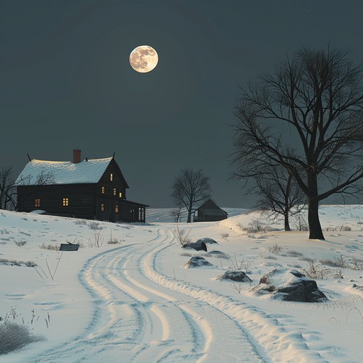 This track creates a captivating sound scape where haunting melodies intertwine with brooding, dark holiday elements. The traditional holiday feelings of joy are shadowed by a sinister undertone, creating a sense of unease as if walking through a snow covered, abandoned town under the eerie glow of winter moonlight.