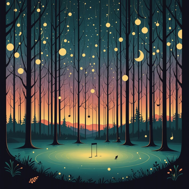 Imagine a dreamy soundscape where each note falls like a sparkling drop from the musical heavens, creating a river of harmonious melodies that fosters a sense of wonder. As the song progresses, it wraps the listener in a blanket of otherworldly joy and childish glee, summoning memories of magical adventures in mythical lands.