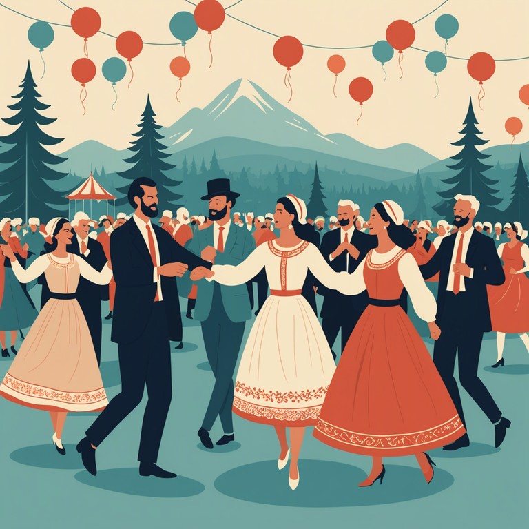 This track is crafted to elevate the spirits at any celebratory gathering, using traditional klezmer melodies enriched with dynamic rhythms that invite everyone to dance and celebrate together. The music journeys through upbeat tempos, carrying the essence of eastern european festivity.