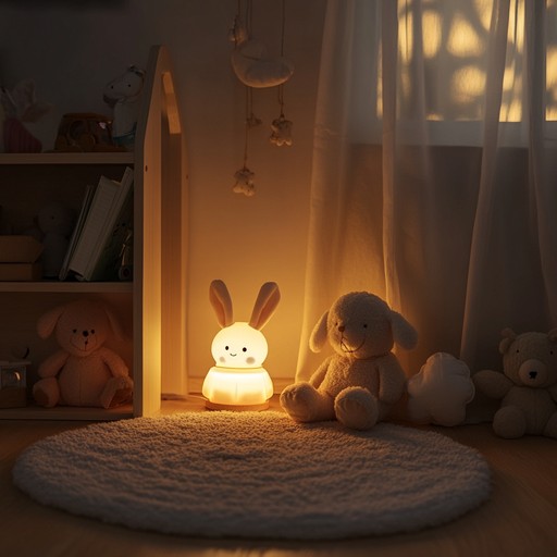 A soothing nursery rhyme with delicate music box notes, conjuring images of childhood dreams and a gentle sense of longing. The music feels both comforting and wistful, like a soft whisper of memories from long ago.