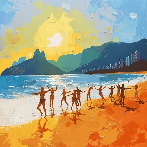 Experience the vibrant essence of rio's beaches, packed with joyful rhythms and lush brazilian harmonies; it's a sunlit escape.