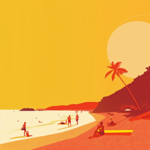 Capture the essence of a lively sunset at a beach lounge, with energetic beats, uplifting melodies, and vibrant undertones. Ideal for creating a feel good, modern atmosphere.