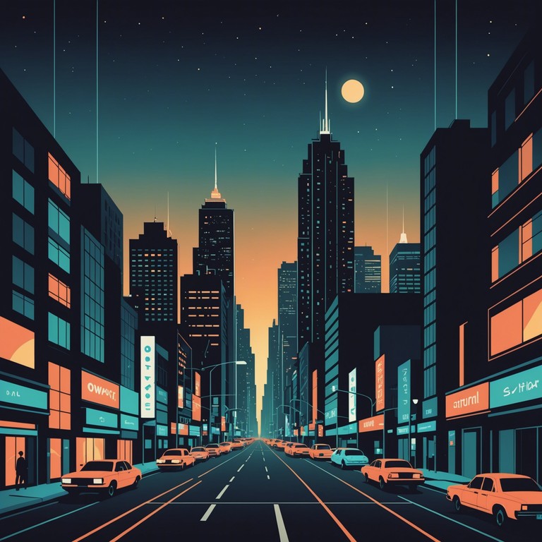 A musical piece that captures the essence of a bustling city at night through a blend of sophisticated rhythms and urban inspired beats. The elegant composition reflects the shimmering city lights and the vibrant life of a metropolitan environment, creating a soundtrack for a modern urban landscape.