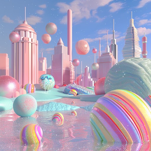 This composition takes you on a jubilant journey through a candy filled galaxy, balancing colorful synth lines and dynamic beats for a highly imaginative and joyful sound experience.