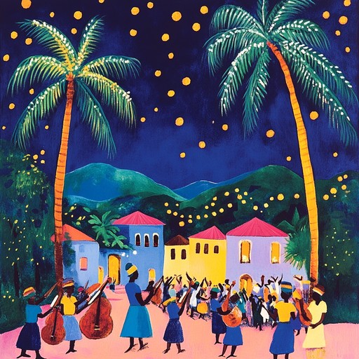 A lively instrumental dub piece that brings together vibrant caribbean rhythms and festive melodies, featuring steel drums and reverb laden guitars, creating an atmosphere of joy and celebration.