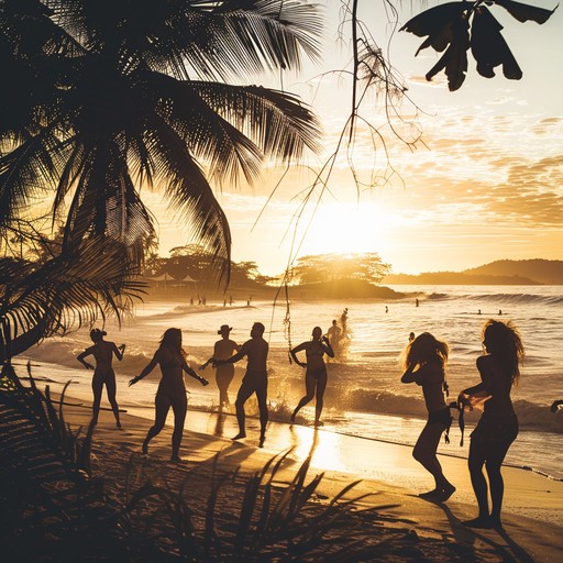 An inviting bossa nova melody that transports you to a sun drenched brazilian beach. With rhythmic guitar strumming and pulsating percussion, it creates a vibrant, lively atmosphere perfect for dancing and relaxation. The bold harmonic progressions add a touch of excitement, pairing beautifully with smooth saxophone solos.