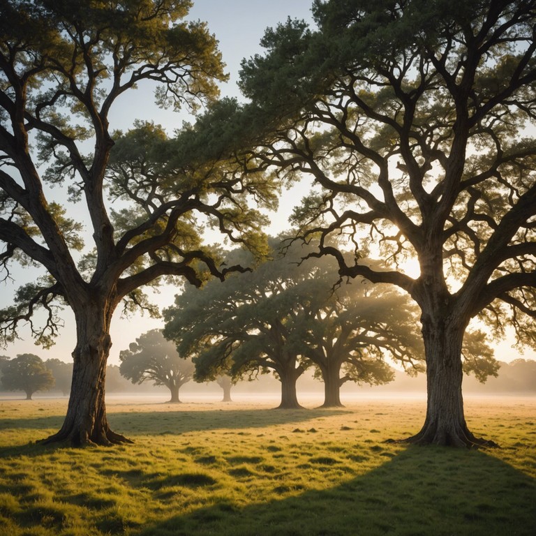 A gentle instrumental track that layers smooth, warm organ tones to recreate the feeling of a serene, beautiful morning from a bygone era. The tune revolves around a series of uplifting crescendos and calming decrescendos, symbolizing the rhythmic rise and set of the sun over an idyllic landscape, reminiscent of simpler times and the comforting warmth of early sunlight. Perfect for reflecting on cherished memories or seeking a calm, positive start to the day.