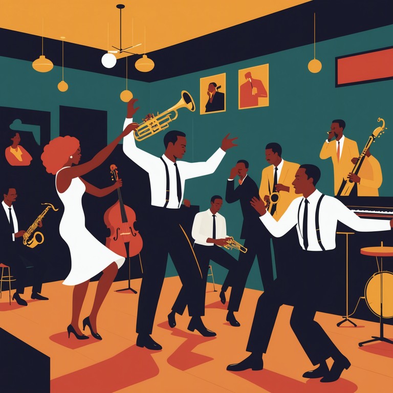 Immerse yourself in the exuberant atmosphere of a 1920s jazz club with this delightfully rhythmic and dance inducing swing track featuring powerful saxophone leads and infectious energy.