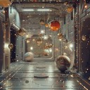 peaceful interstellar holiday tune with shimmering, serene cosmic vibes