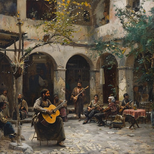 This instrumental track evokes the spirit of medieval troubadours, perfect for lifting spirits and bringing joy. With lively rhythms, vibrant melodies, and the sounds of ancient stringed instruments, this composition conjures images of bustling marketplaces and cheerful gatherings in moonlit courtyards. Perfect for any setting that requires a touch of historical cheeriness and carefree vibes.