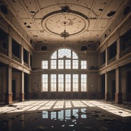 echoes in an empty ballroom