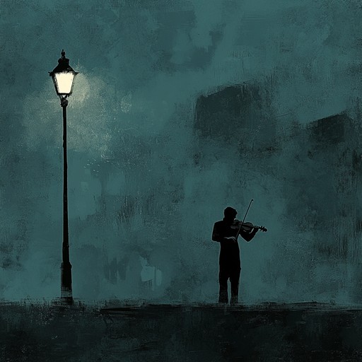 A nuanced tango composition featuring a haunting melody played by a soulful violin, conveying a deep sense of loneliness and heartache. The slow, deliberate pacing and subtle dynamics create a highly emotional atmosphere, perfect for reflecting on lost love and melancholy memories. The intricate interplay between the violin and the subtle accompaniment adds layers of sorrow and introspection.