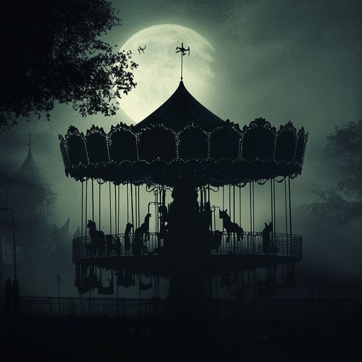 This track captures the thrill of a midnight chase through a haunted carnival, featuring a lively polka rhythm juxtaposed with suspenseful undertones. The accordion leads the melody while sudden tempo changes and eerie harmonics keep listeners on edge.