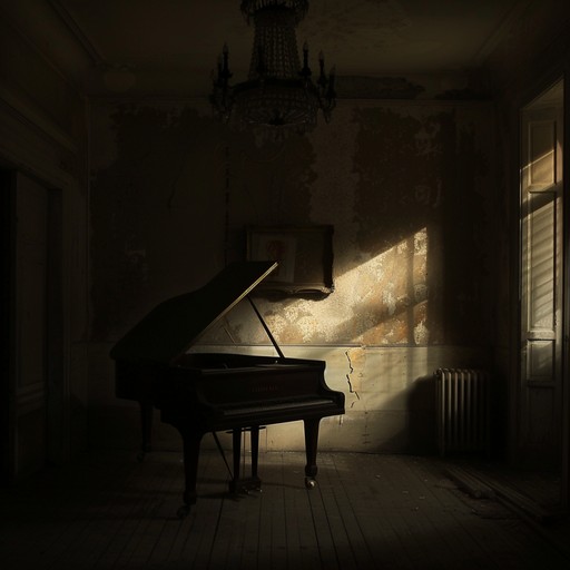 A heart rending instrumental track capturing the reflective echoes of haunting memories. This piece carries deeply poignant melodies, driven by a somber yet lyrical piano that conveys a tale of loss and longing. It moves delicately, never rising above a gentle whisper, allowing the listener to drift into their own world of reflection and sorrow.