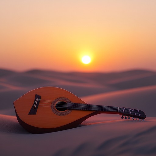 Experience a melancholic journey through the middle eastern desert, where each strum of the oud paints a picture of unfulfilled desires and ancient tales. The music softly speaks of nostalgia, longing, and the serene beauty of the timeless dunes.