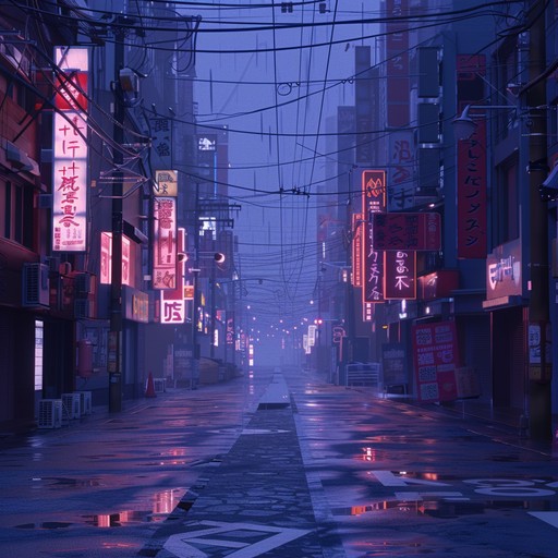 Imagine the peaceful ambience of a city at midnight, where calmness prevails amongst soft neon lights that reflect on quiet streets. This chillwave track drifts through cool, soothing soundscapes, perfect for unwinding and introspective moments. A delicate dance of synth melodies creates a sophisticated background, immersing the listener in an urban night dream.