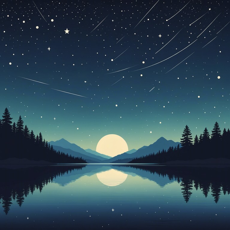 This track creates a serene and enchanting atmosphere, ideal for reflective moments or intimate gatherings. Soft synthesizer pads blend with delicate harp notes to evoke a sense of peace and tender affection, perfect for facilitating a deep emotional connection. Stirring yet subtle, this composition transports listeners to a dreamlike state under a sky dotted with stars.