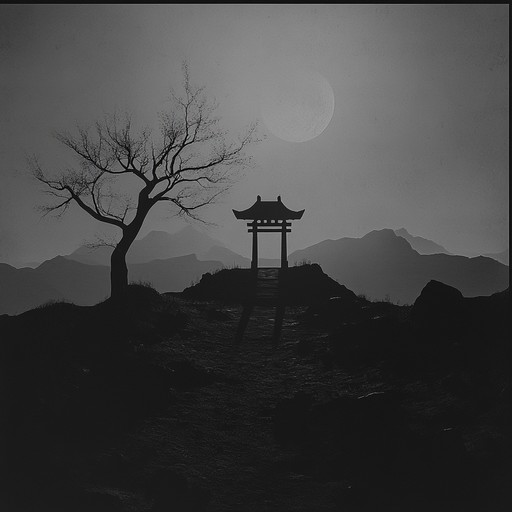 An instrumental piece combining the ethereal tones of the shakuhachi with deep ambient drones, evoking the atmosphere of silent shrines and forgotten places.